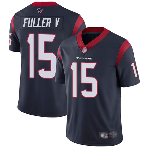 Houston Texans Limited Navy Blue Men Will Fuller V Home Jersey NFL Football #15 Vapor Untouchable